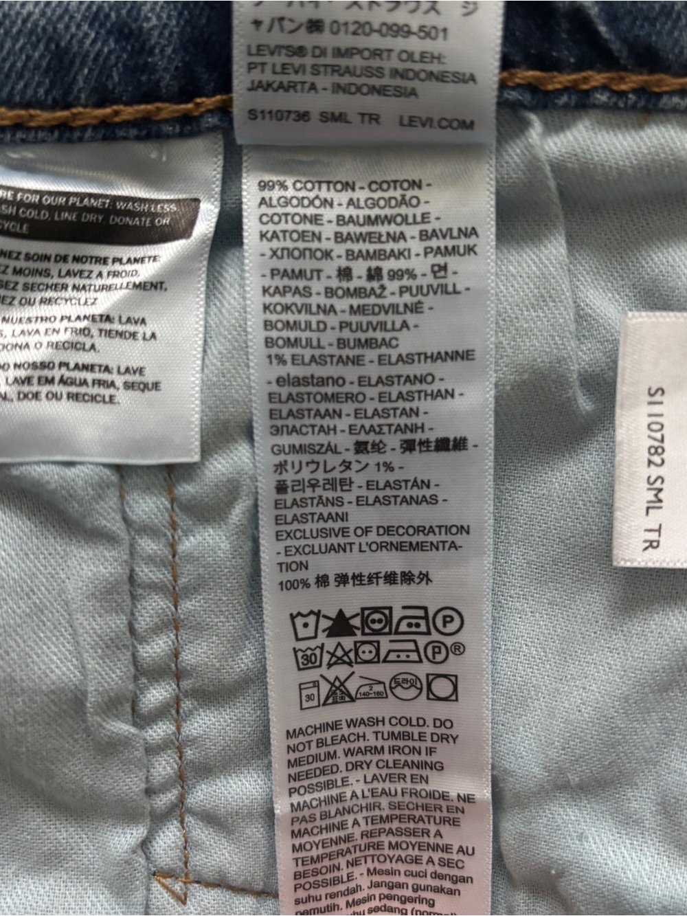 Levi's Men's 559 Relaxed Straight Cut Blue Jeans 31Wx30L - Picture 6 of 6